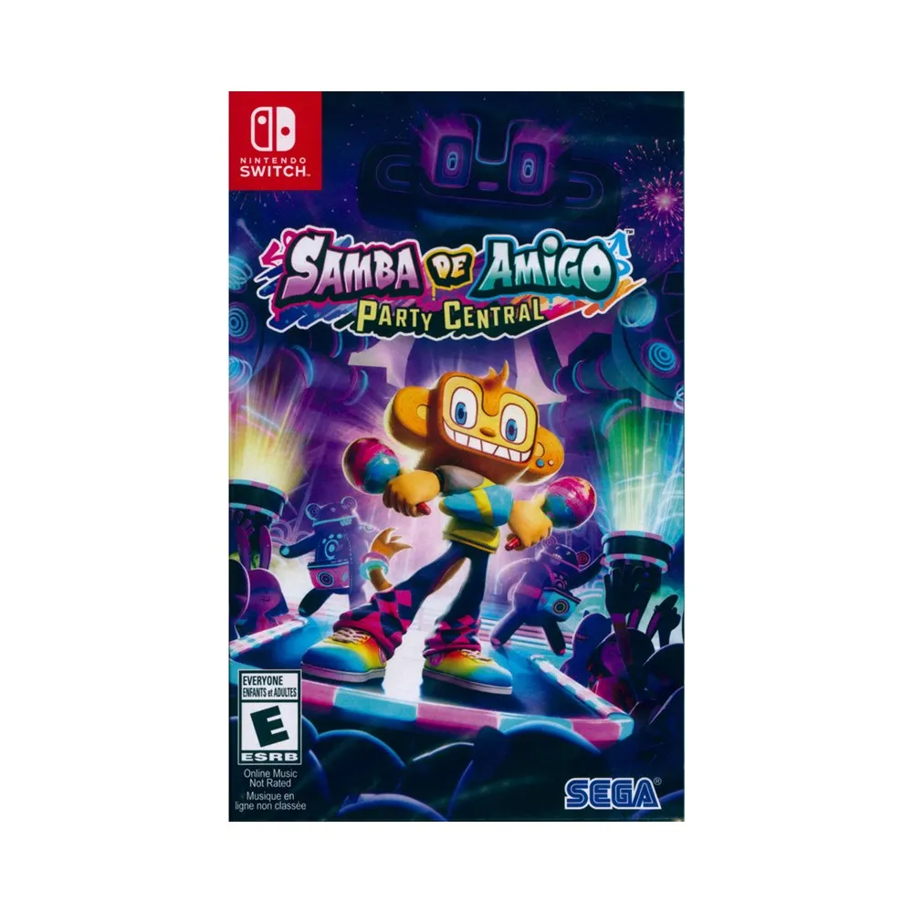【Nintendo 任天堂】NS Switch 歡樂森巴：歡樂搖搖派對 SAMBA DE AMIGO PARTY CENTRAL(中英日文美版)