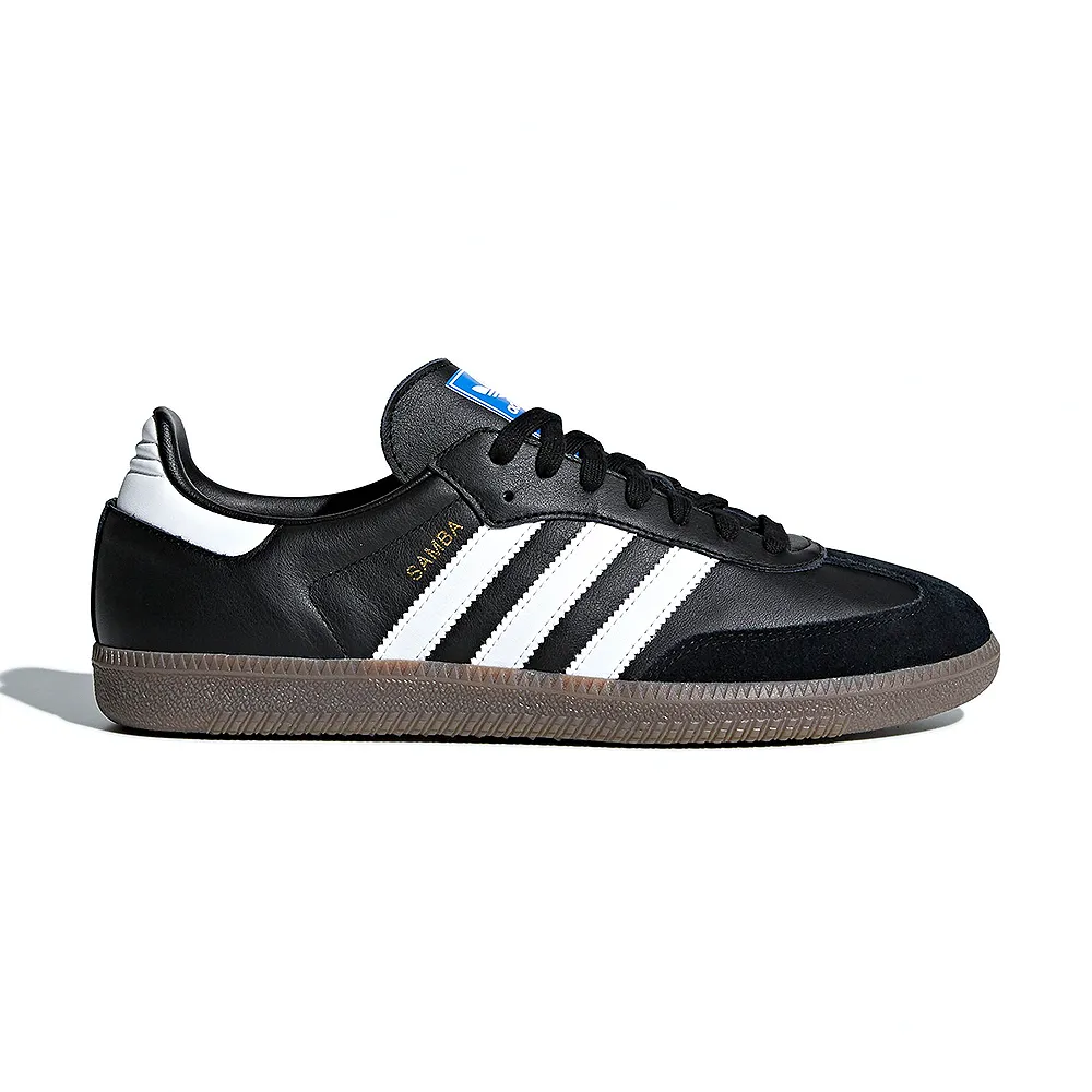 【adidas 愛迪達】Originals Samba OG 男鞋 黑色 焦糖黑底 經典 麂皮 復古 經典 休閒鞋 B75807