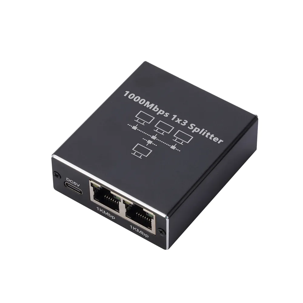 【LineQ】1KMbps網路線RJ45分配器1分3延長轉接器