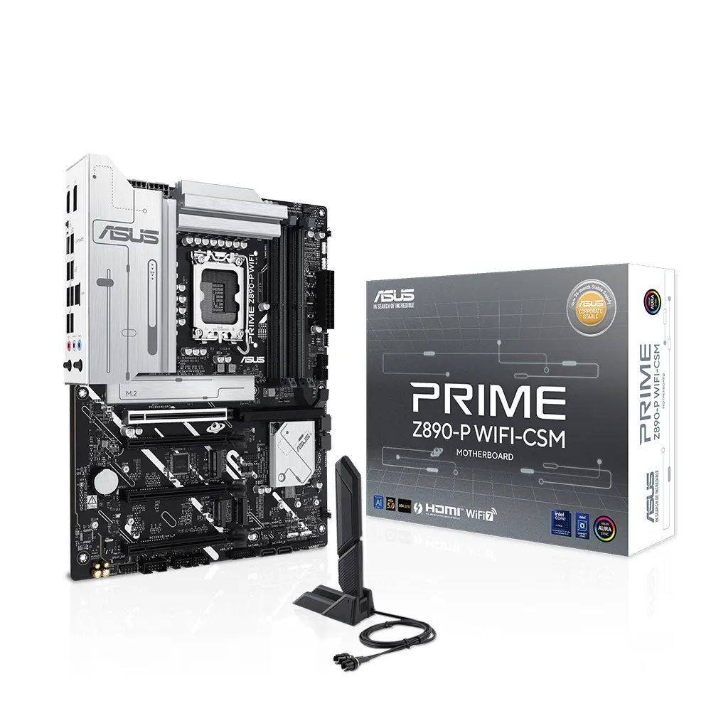 【ASUS 華碩】PRIME Z890-P WIFI-CSM DDR5 主機板+Intel U5 250KF Plus+華碩 Prime LC 360 ARGB 水冷