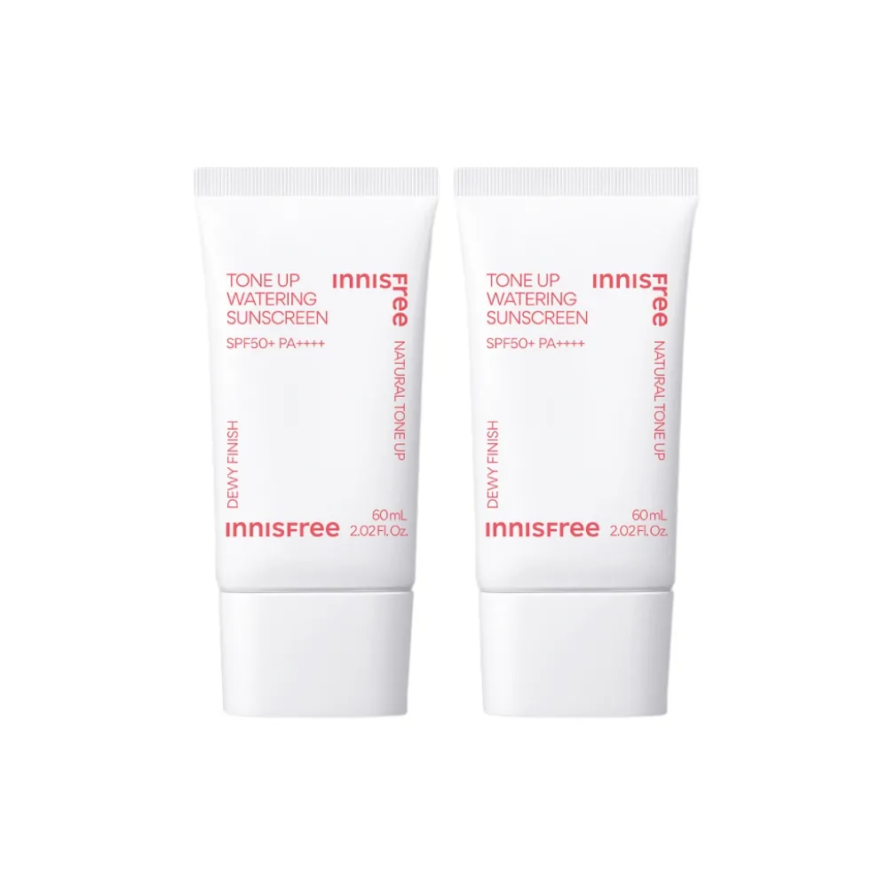 【innisfree】買1送1★向日葵亮顏水感防曬霜 SPF50+ PA++++ 60ml(2入組/618限定★)
