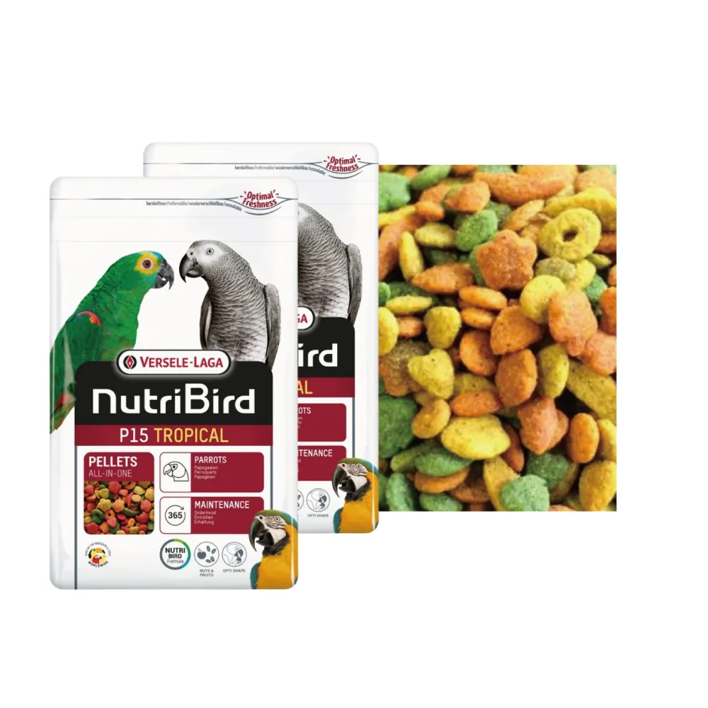 【Versele 凡賽爾】P15其他大型鸚鵡-濃縮滋養丸 顆粒飼料 1kg/包(鸚鵡飼料 大型鸚鵡)