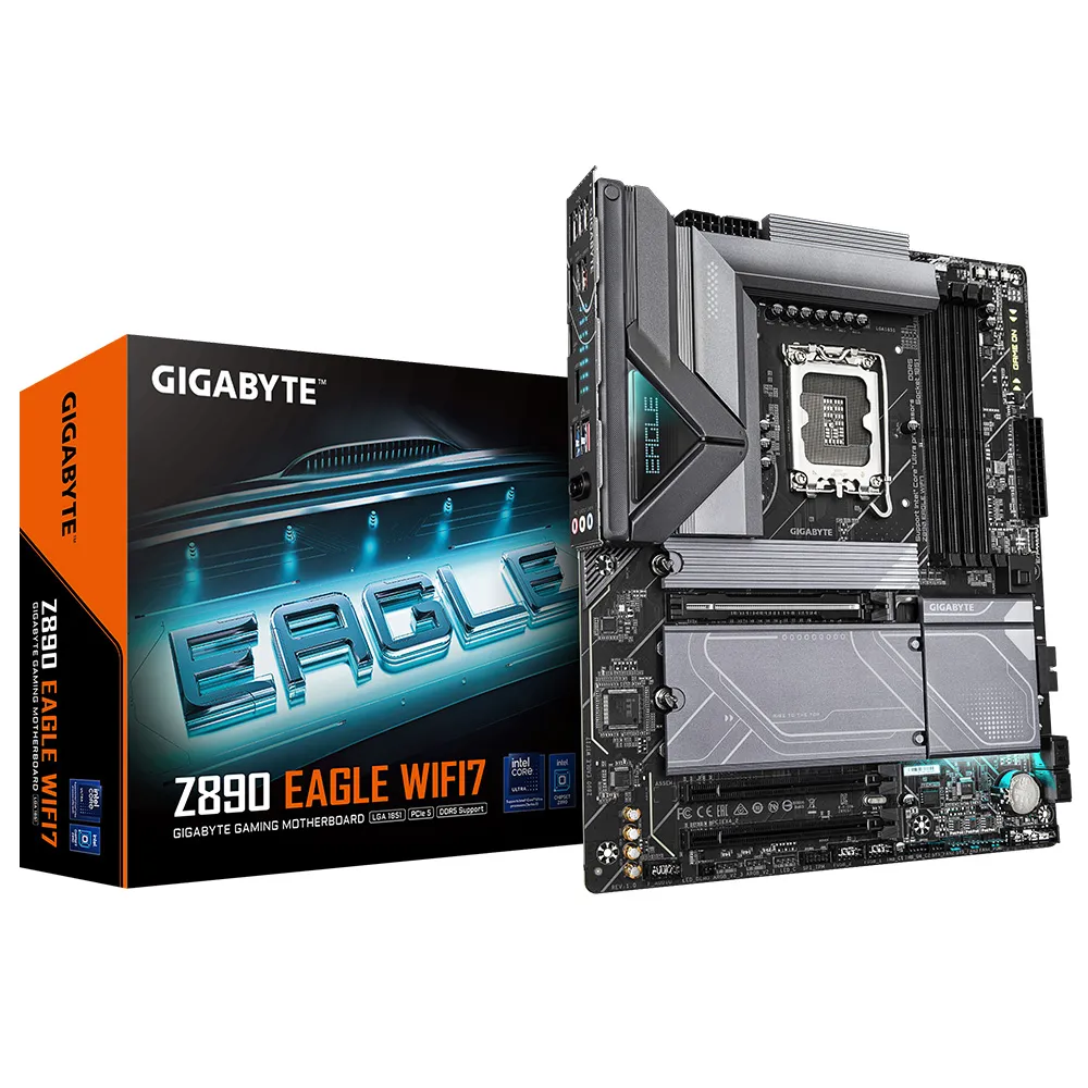 【GIGABYTE 技嘉】技嘉 Z890 EAGLE WIFI7 DDR5 主機板+Intel Core Ultra 7 265K 20核 20緒(M+C組合包)