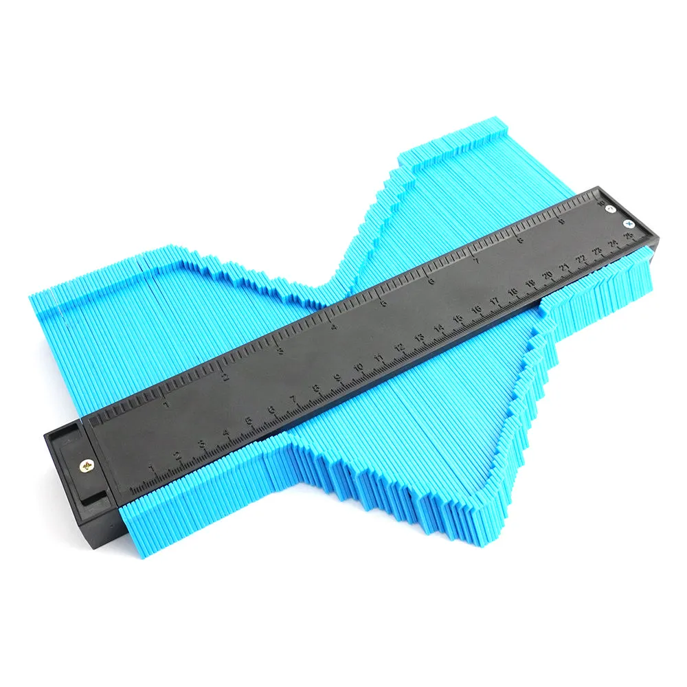 萬能取型器 250mm 多功能角尺 仿型尺 弧度尺 鐵工工具 劃線器 208-MG250A(製圖工具 木工尺)