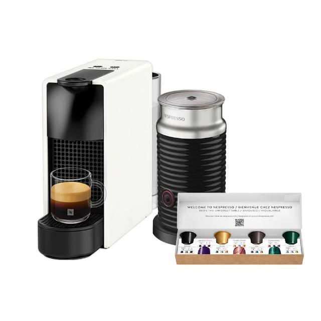 【Nespresso】膠囊咖啡機 Essenza Mini 奶泡機組合_多色任選 送禮 入厝 全自動咖啡機(瑞士頂級咖啡品牌)