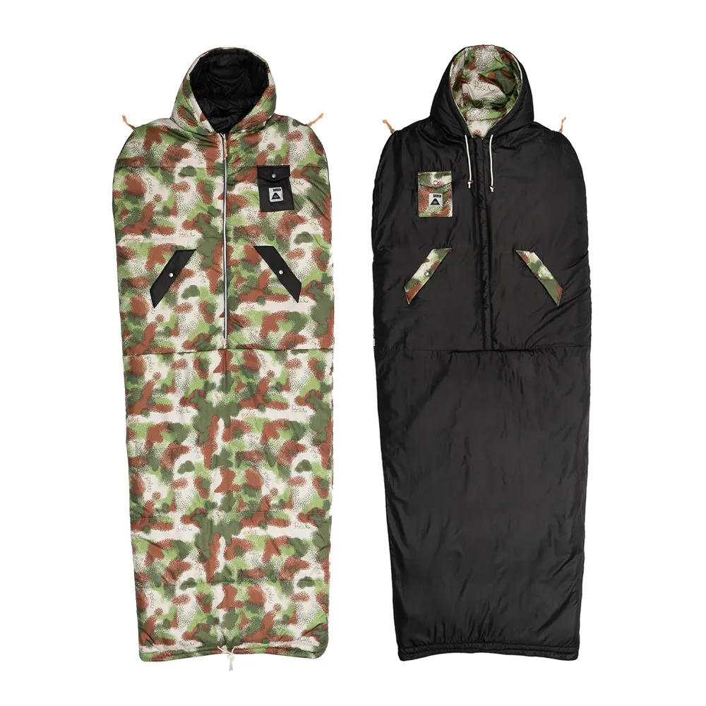 【POLER STUFF】THE NAPSACK 可雙面穿人形睡袋 / 限量商品(綠白條紋印花)