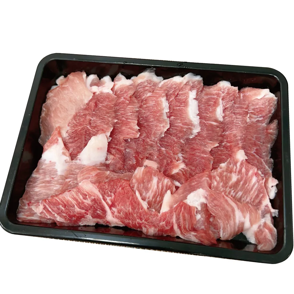 【約克街肉舖】手工精修僧帽肌雪花豬肉片4盒(200g±10%/盒)