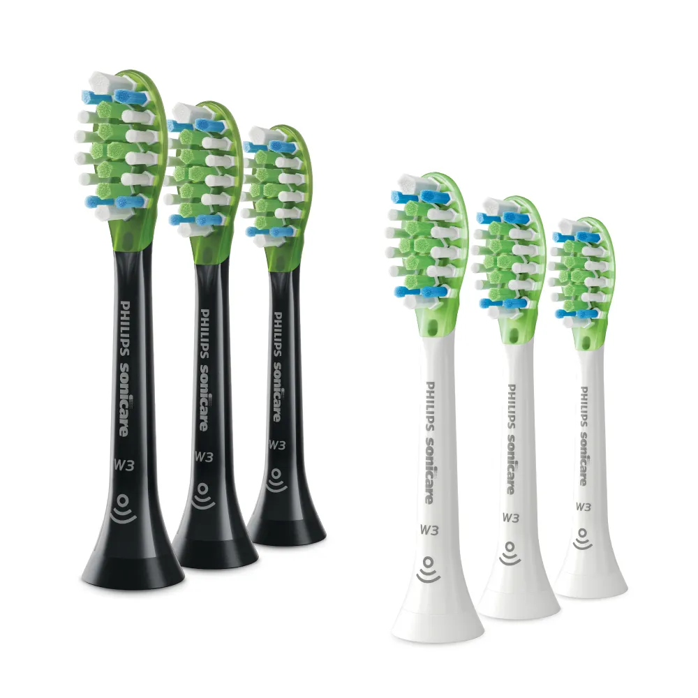 【Philips 飛利浦】HX9063 Sonicare W3智能鑽石亮白刷頭3入組 (兩色任選/3天有感去漬/兩色任選/官方直營)