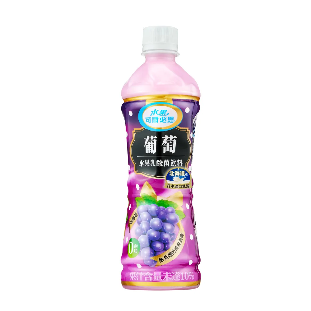 【可爾必思】葡萄乳酸菌飲料500ml x 24入/箱(TQF微笑標章)