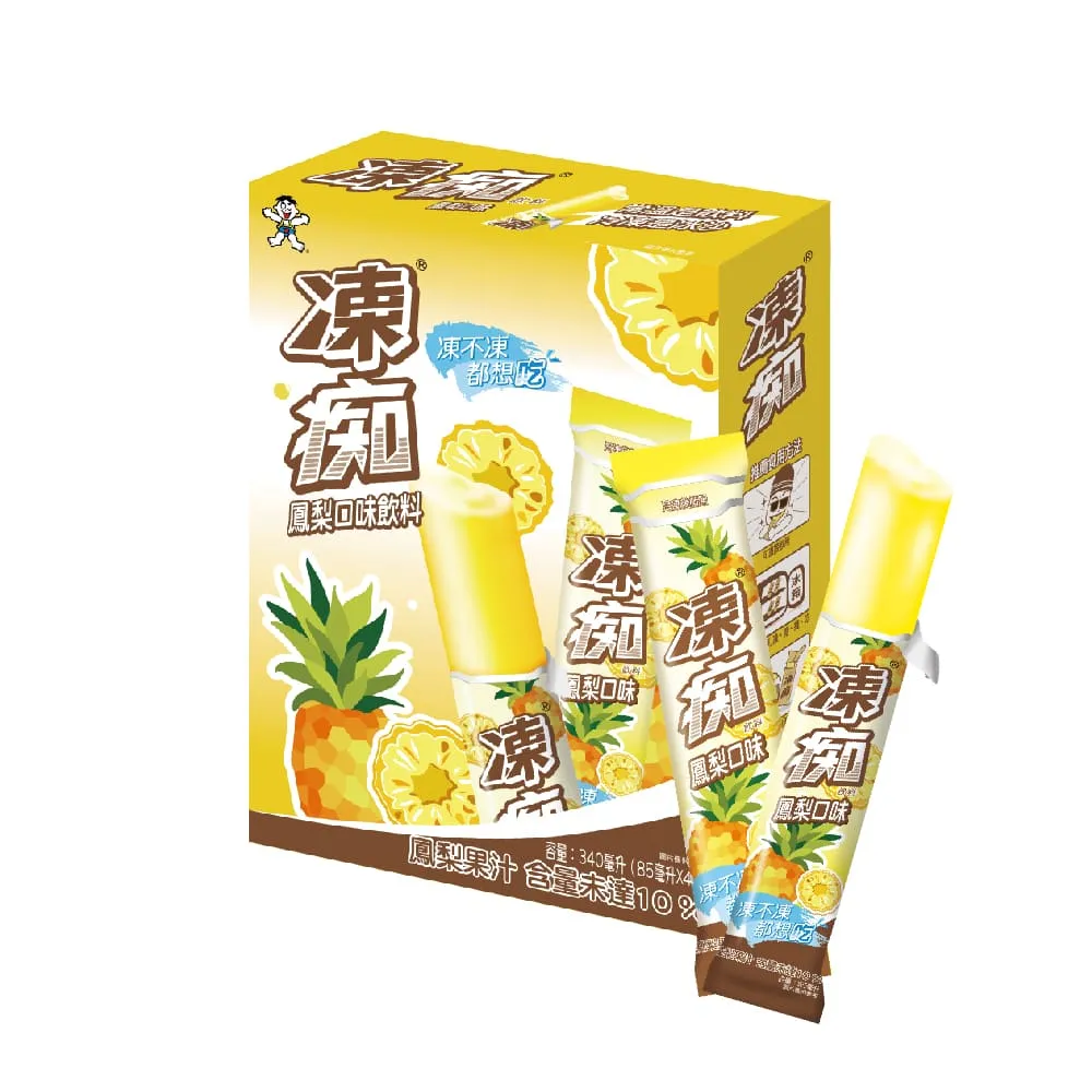 【旺旺】凍痴飲料 85mlx4支(常溫 冰品 冰棒)