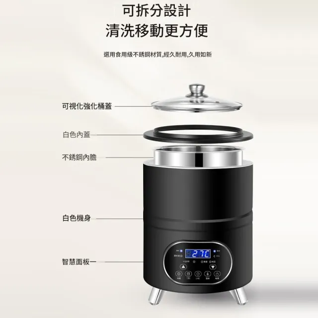 凱琦家居 優格機 商用8L大容量不鏽鋼酸奶機 110V全自動恆溫水果撈發酵機