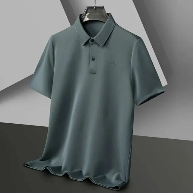 【巴黎精品】買一送一 多款快速出貨 POLO衫男短袖上衣內含真絲高彈力男裝(高爾夫球衫排汗a1ff52)