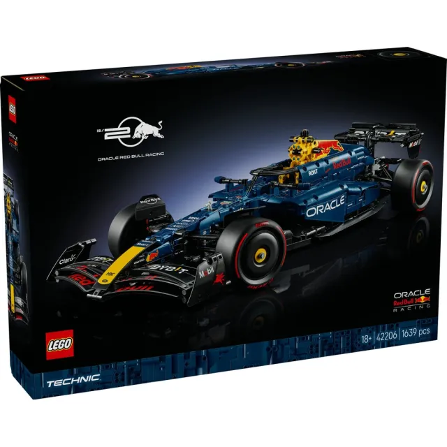 【LEGO 樂高】科技系列 42206 Oracle Red Bull Racing RB20 F1 Car(紅牛 一級方程式 積木 跑車模型)