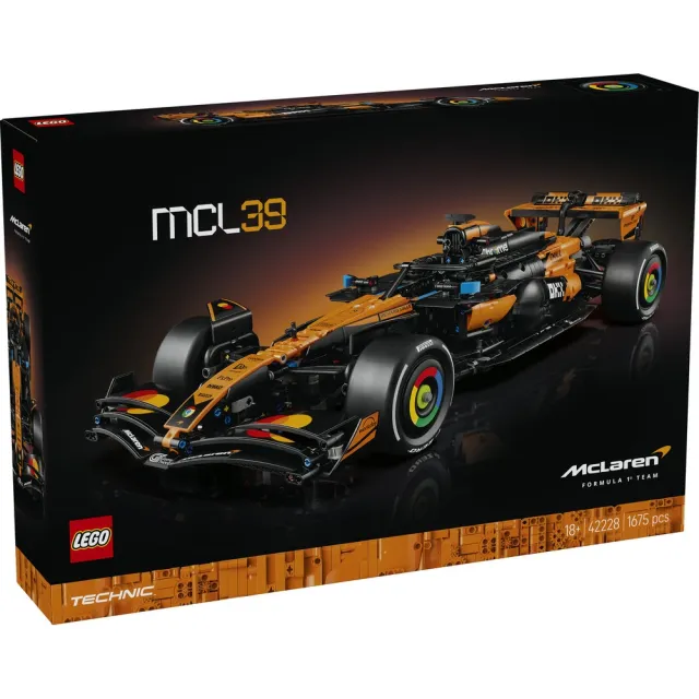 【LEGO 樂高】科技系列 42228 McLaren MCL39 F1賽車(麥拉倫 Formula 1 居家擺設 積木)
