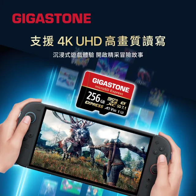 【Gigastone 立達國際】A1 V30 512GB microSD Express 高階遊戲記憶卡 ( 適用 Nintendo Switch 2 )