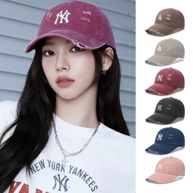 【MLB】牛仔 復古 仿舊棒球帽 KARINA/TWS同款老帽 Varsity系列(CPVL6.CPVV3.CPVV0.CPV03-多款任選)