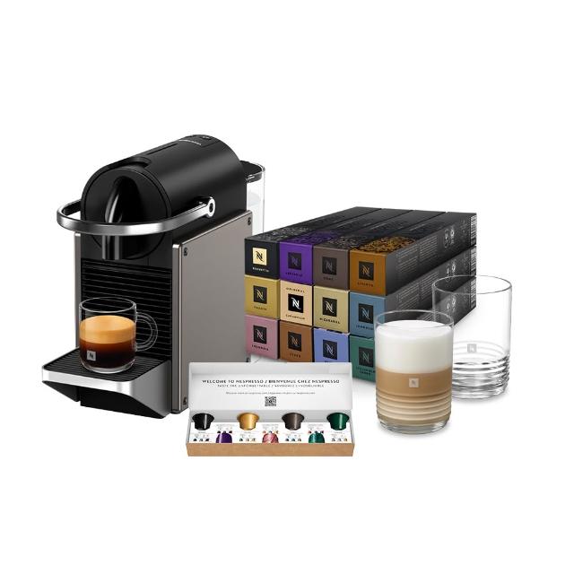 【Nespresso】膠囊咖啡機 Pixie_多色任選 送禮 入厝 全自動咖啡機(探索禮盒120顆迎新會員組)