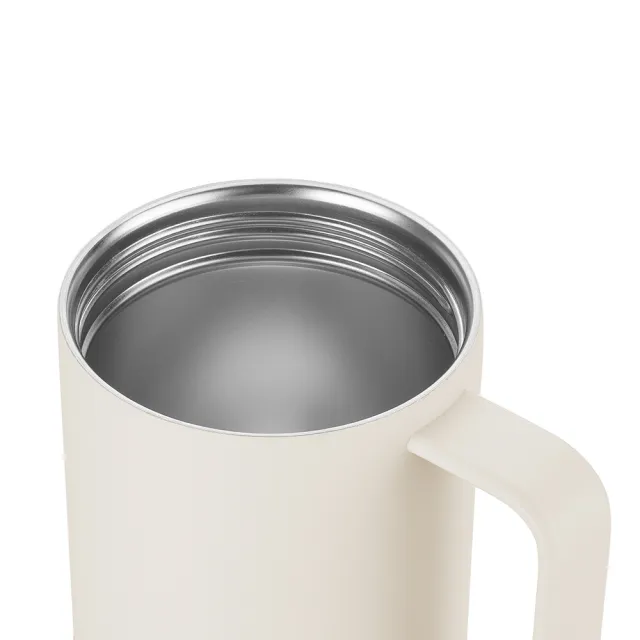 【ZWILLING 德國雙人】THERMO PLUS 316L不鏽鋼保溫保冰馬克杯380ml-奶油白(德國雙人牌集團官方直營)