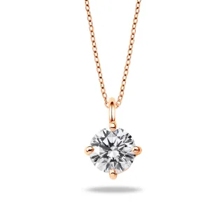 【蘇菲亞珠寶】GIA 30分 G/SI2 14K玫瑰金 四爪 鑽石項鍊