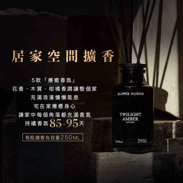 【KLOWER PANDOR】KP記憶香氛 沉浸式空間擴香250ml+補充瓶500ml(多款任選)