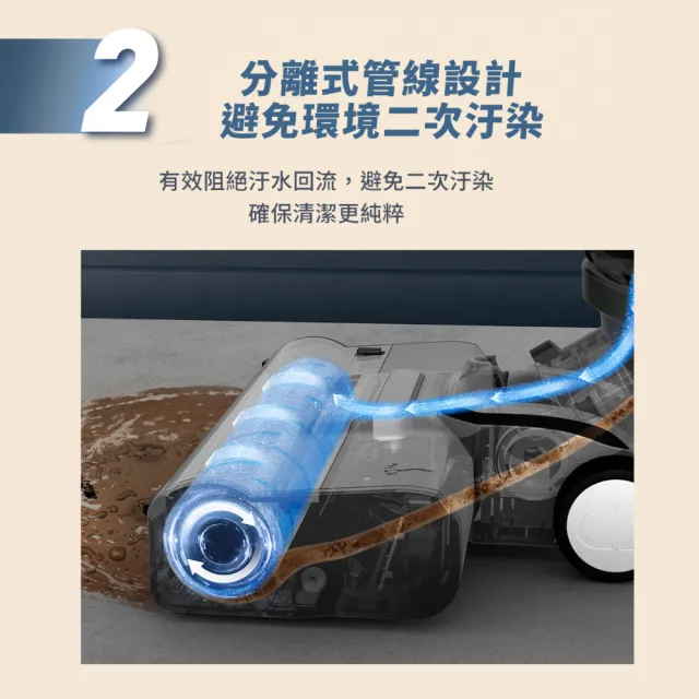 【Tefal 特福】X-clean 4無線智能洗地機-吸拖同步/自清模式/汙水不回流(GF5035HT)