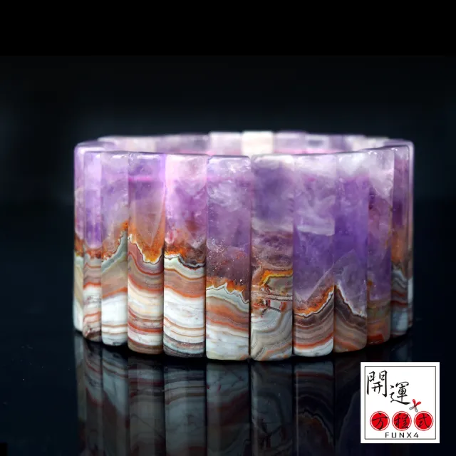 【開運方程式】瑪瑙手排極光23紫水晶30mm以上絕版大面料(極光與瑪瑙完美結合招財招人緣)