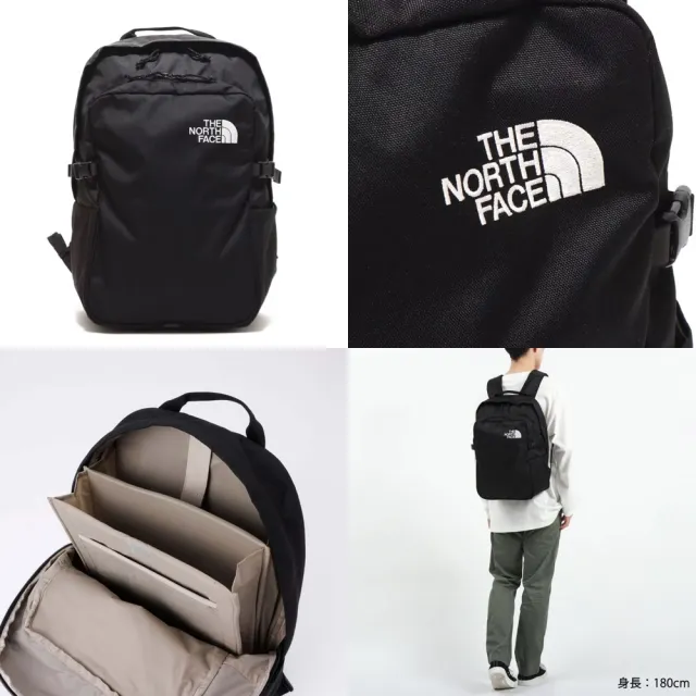 【The North Face】日本版 Boulder Daypack 北臉 黑色 帆布 防潑水 北面 女包 男包 後背包 背包