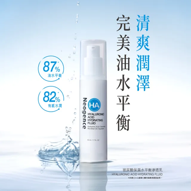 【Neogence 霓淨思】玻尿酸保濕水平衡滲透乳50ml