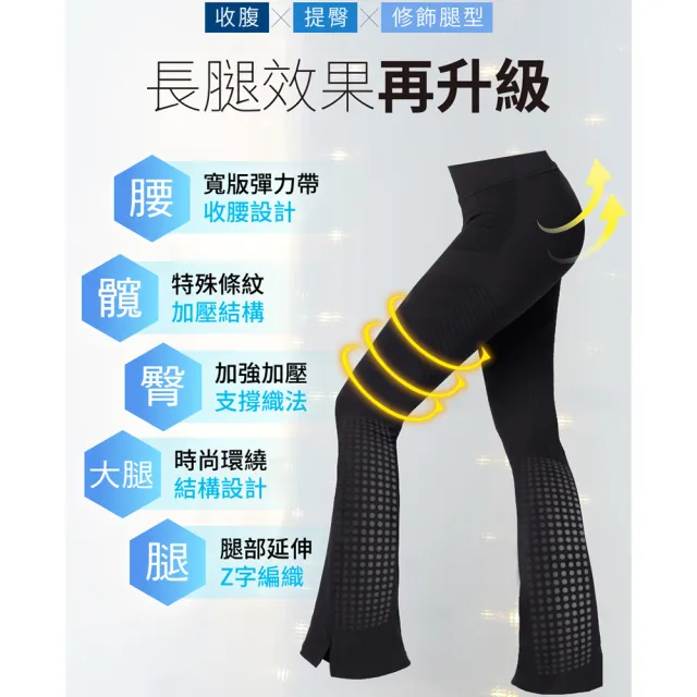 【PP 石墨烯】石墨烯塑崩褲律動褲靴型款2件(林美秀吳淡如推薦)