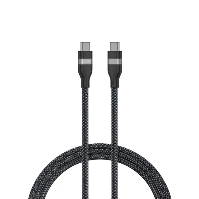 【ANKER】官方授權直營 A82E2 超軟充電線 Type-C 240W 1.8m(黑白綠/Type-C線/安卓/iPhone17/筆電/Switch)