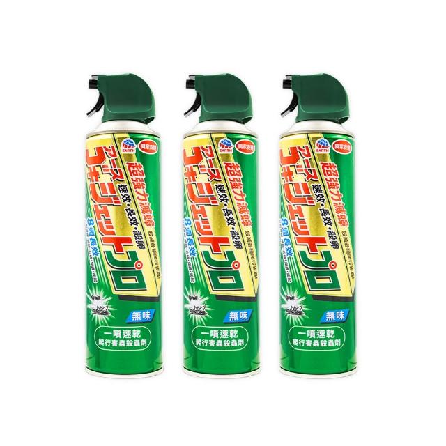 【興家安速】長效速乾爬行害蟲殺蟲劑 氣味任選 500ml 三件組(無味v柑橘/蟑螂、螞蟻、臭蟲、白蟻/8周有效)