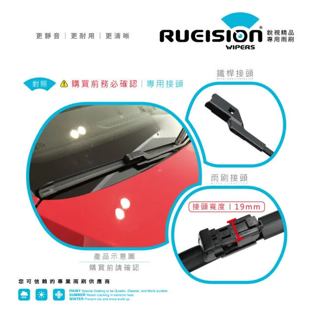 【RUEISION 銳視雨刷】LUXGEN M7 軟骨雨刷 矽膠鍍膜 26+16吋(2009-)