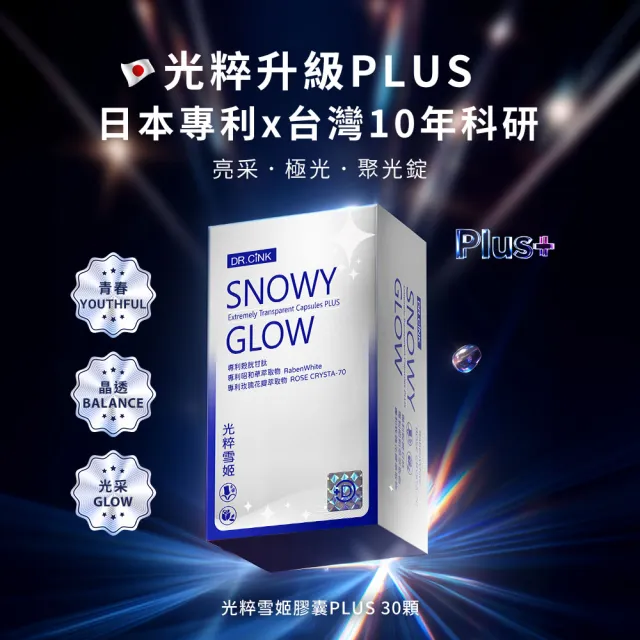 【DR.CINK 達特聖克】光粹雪肌膠囊PLUS 30粒 二入組 (青春 水潤 氣色 養顏美容 美麗秘訣)
