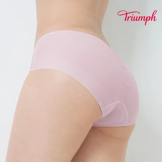 【Triumph 黛安芬】風格自在系列 涼感無痕中腰平口內褲(霧薰紫)