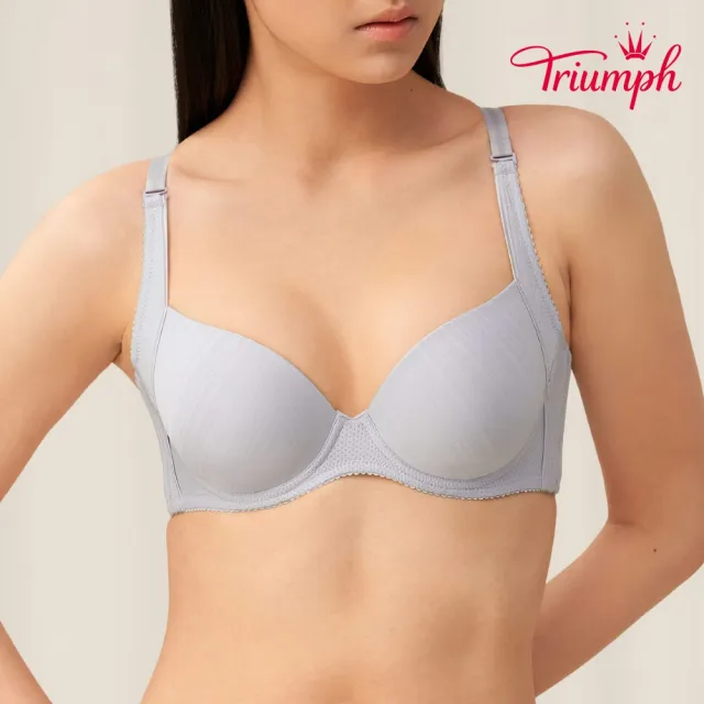 【Triumph 黛安芬】風格自在系列 涼感軟鋼圈內衣(竹炭暖灰)