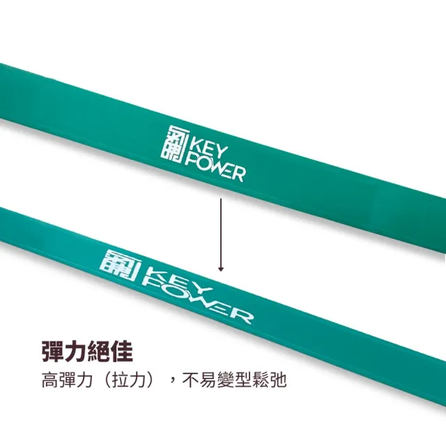 【KEY POWER 氣魄】台灣製 彈力帶 30kg/65磅｜附收納網袋(天然橡膠.無化學味.彈力繩)