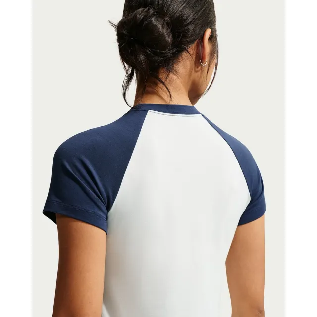 【NIKE 耐吉】短袖上衣 女 AS W  NSW GA SWEAT SS 快乾 舒適 針織 白 (JF3283133)