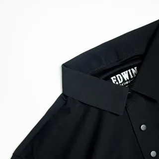 【EDWIN】男裝 PK涼感短袖POLO衫(黑色)