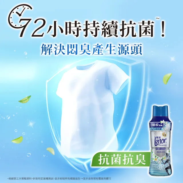 【Lenor 蘭諾】全新衣物芳香豆補充包x8入/430/440/455ml(香香豆/抗菌豆/香氛精油豆)