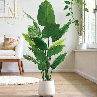 【Floral M】招財納福天堂鳥180cm大型仿真植栽(贈花盆)(仿真樹/免澆水/室內佈置/居家裝飾/招財擺設)