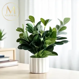 【Floral M】居家正能量福祿桐25cm仿真植栽含花器(人造植栽/假植栽/室內佈置/居家裝飾/桌上型植栽)