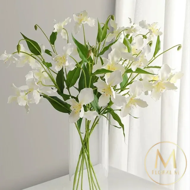 【Floral M】莫內花園愛麗絲鳶尾花仿真花花材1入組(人造花/仿真花/假花/花藝DIY/裝飾花材)