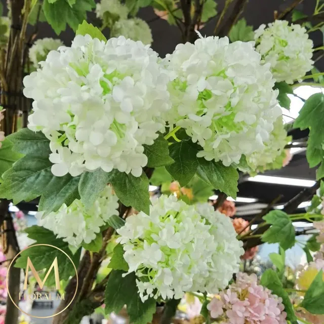 【Floral M】京都夏日繡球仿真花花材1入組(人造花/仿真花/假花/花藝DIY/裝飾花材)