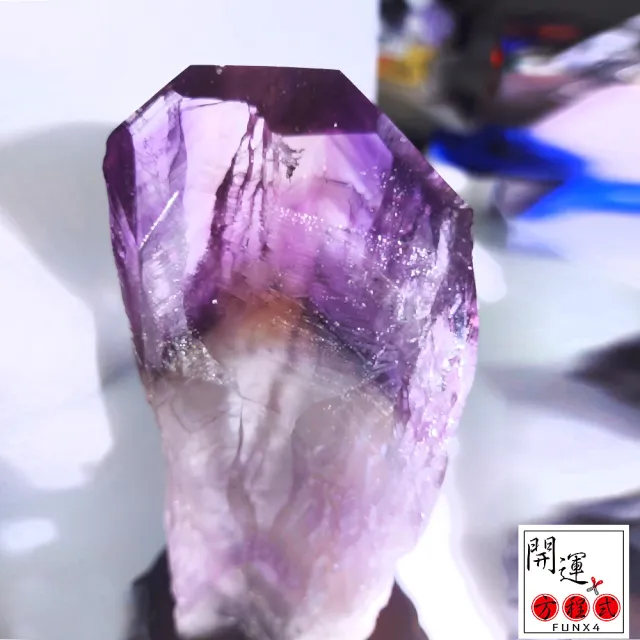 【開運方程式】紫晶權杖骨幹水晶柱K款(底座訂製款  送白水晶簇)