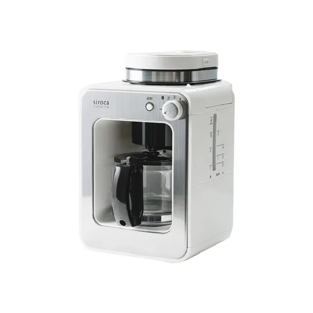 【Siroca】官方直營 自動研磨咖啡機 SC-A1210W(完美白)