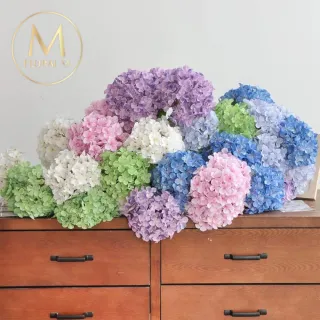 【Floral M】夏日京都大型繡球星手鞠仿真花花材1入組(人造花/仿真花/假花/花藝DIY/裝飾花材)