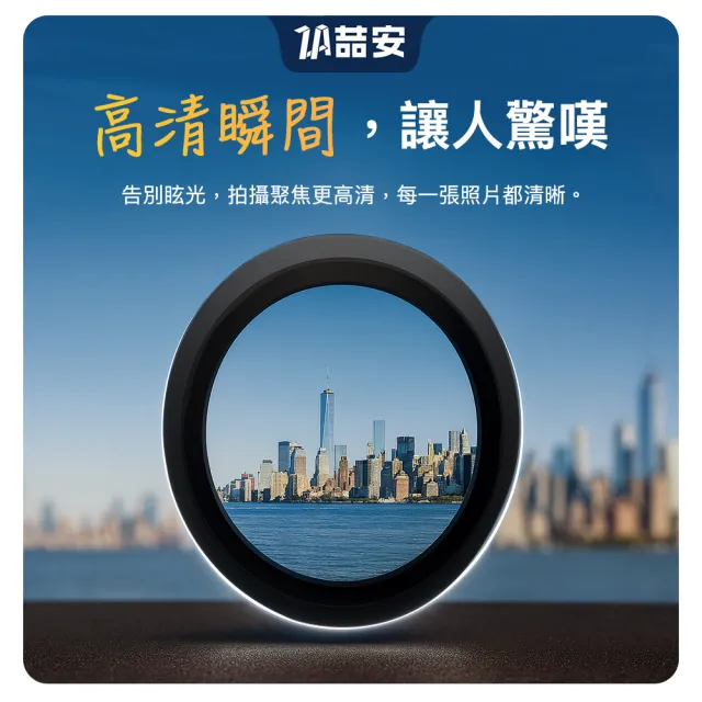 【ZA 喆安】分離式懶人鋼化玻璃手機鏡頭保護貼膜蓋i17/16/15 Air/Plus/Pro/Pro Max 適用蘋果iPhone