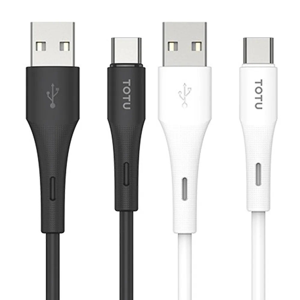 【TOTU】Type-C充電線傳輸線快充線 液態矽膠 QC4.0 膚感系列 2M(支援安卓/iPhone17/16/15系列)