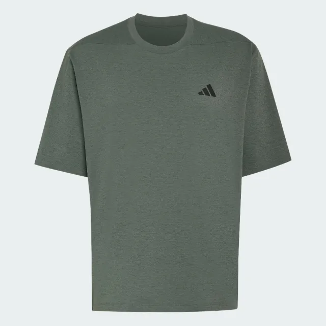 【adidas 愛迪達】短袖上衣 男 訓練 慢跑 亞規 PL ES GFX T PL 灰綠 KS6420