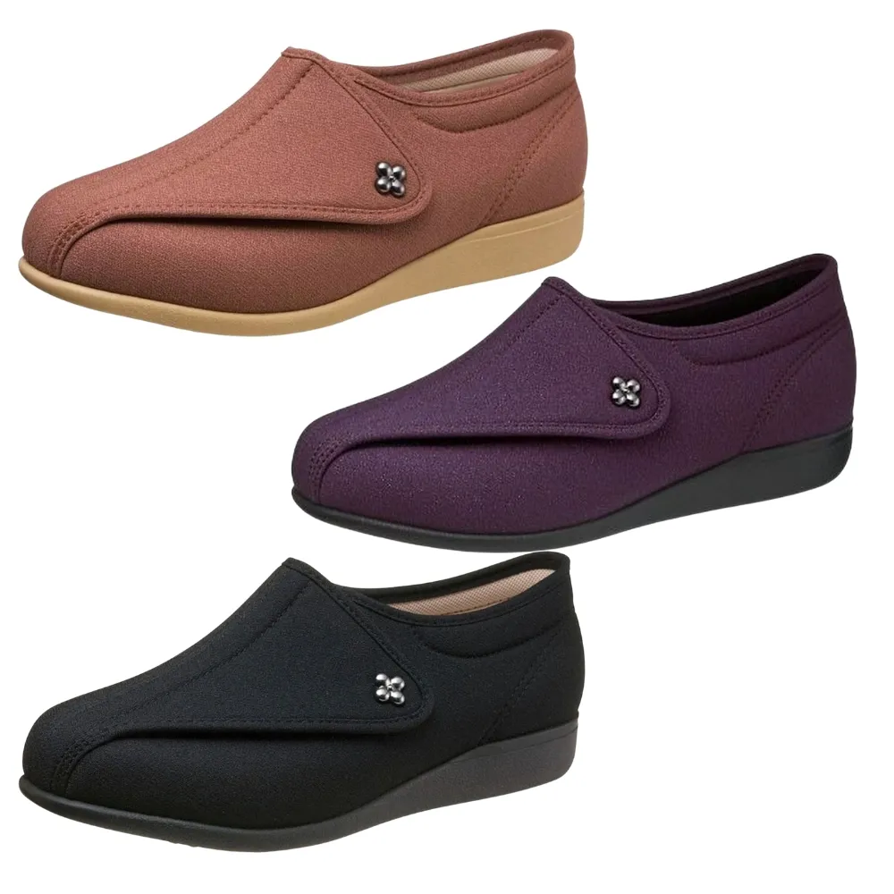 【ASAHI Shoes】日本快步主義女 寬楦 休閒鞋L011-5E(長者.長青族)